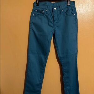 Levi's 511 slim fit turquoise khakis #Levis511 #SlimFitJeans men 30/32